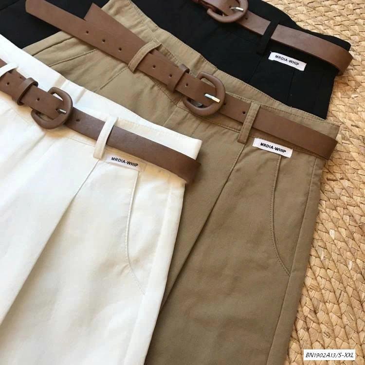 SHORT THÔ KÈM BELT