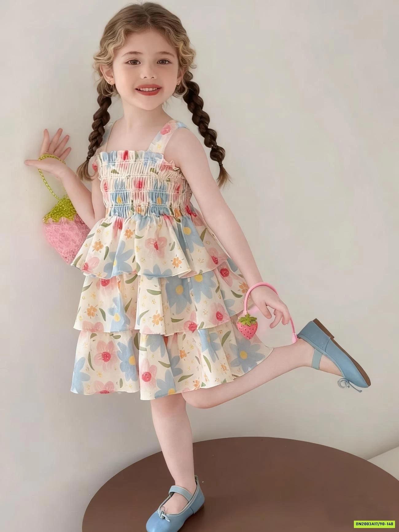 ĐẦM HOA 2 DÂY PREMIUM