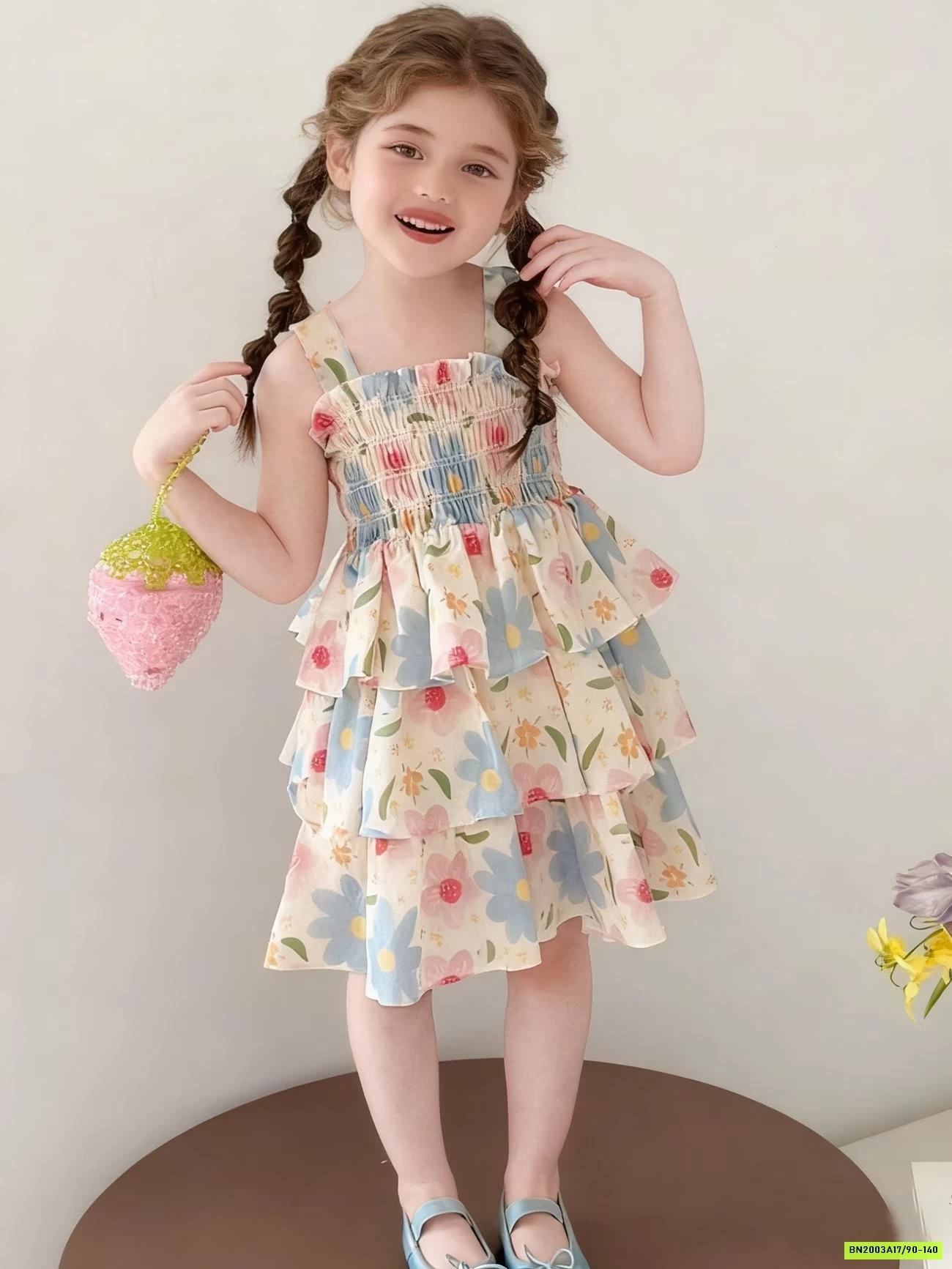 ĐẦM HOA 2 DÂY PREMIUM