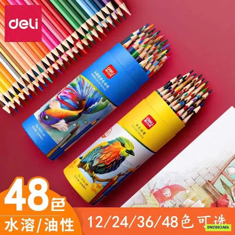 BÚT CHÌ MÀU DELI 48 MÀU