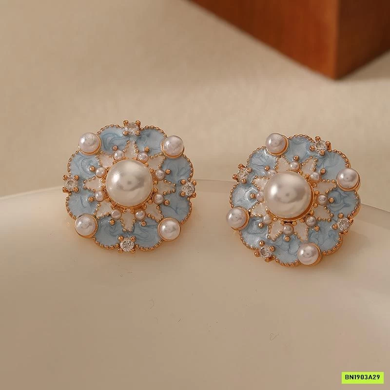 HOA TAI NGỌC XANH DƯƠNG KIỂU PHÁP