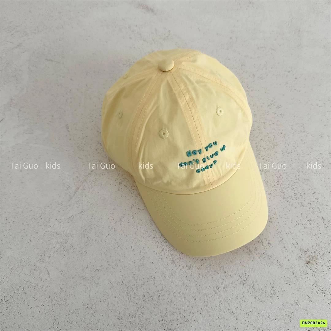 MŨ KẾT THÊU CHỮ NHỎ