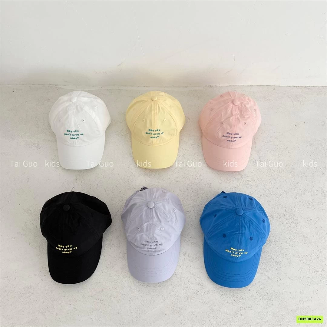 MŨ KẾT THÊU CHỮ NHỎ