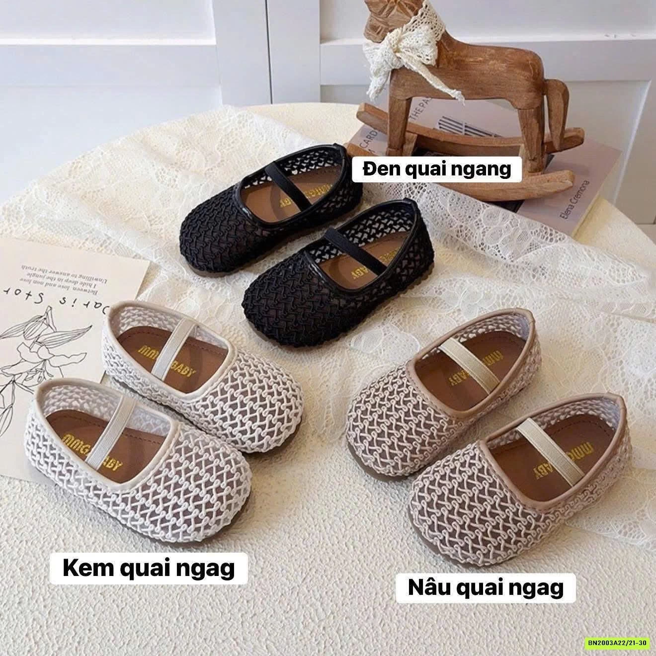 GIÀY BÚP BÊ LƯỚI MÙA HÈ