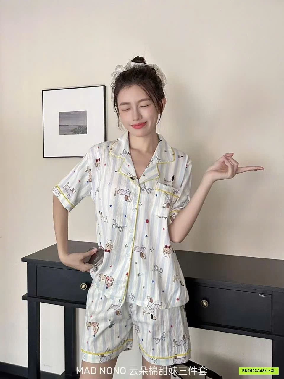 BỘ MẶC NHÀ 3 MÓN MADNONO