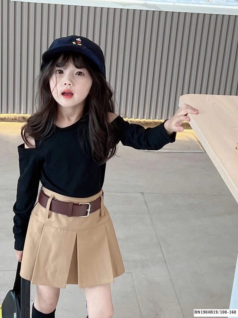 SÉT CHÂN VÁY CHỮ A MIX ÁO ĐE HỞ VAI