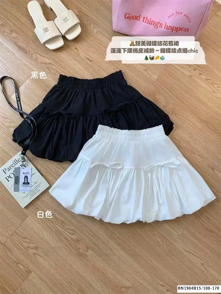 CHÂN VÁY BÉ ĐÍNH NƠ