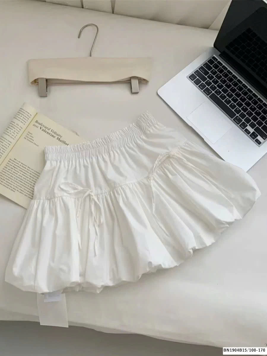 CHÂN VÁY BÉ ĐÍNH NƠ