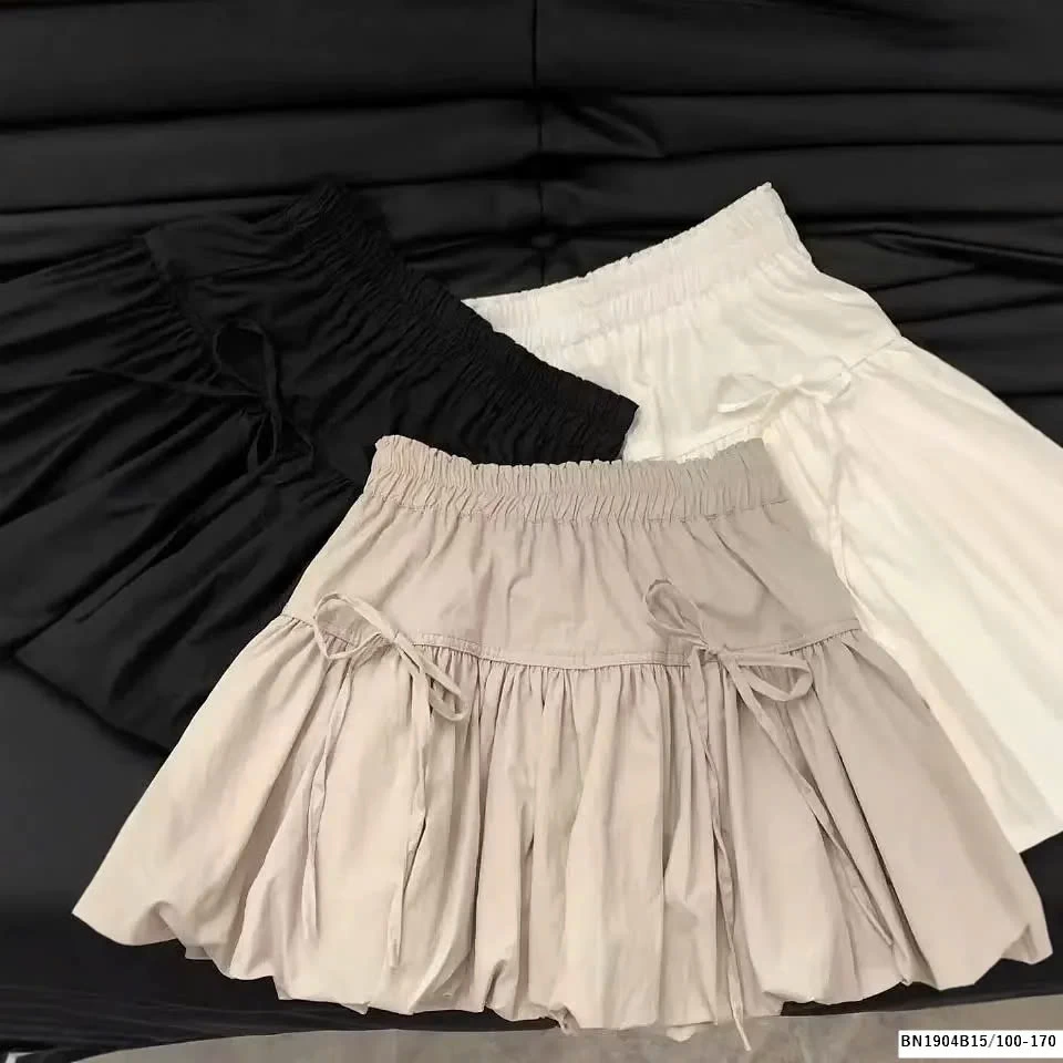 CHÂN VÁY BÉ ĐÍNH NƠ