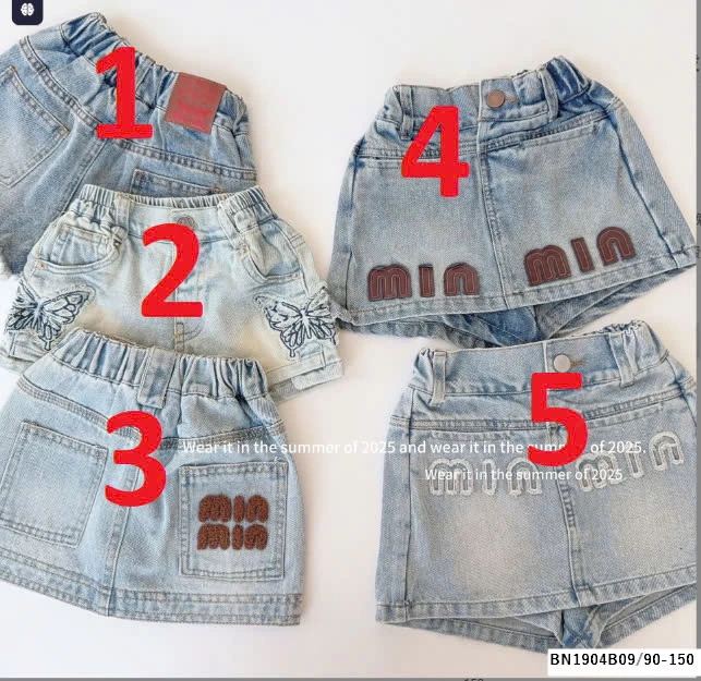 QUẦN SHORT JEAN BÉ GÁI