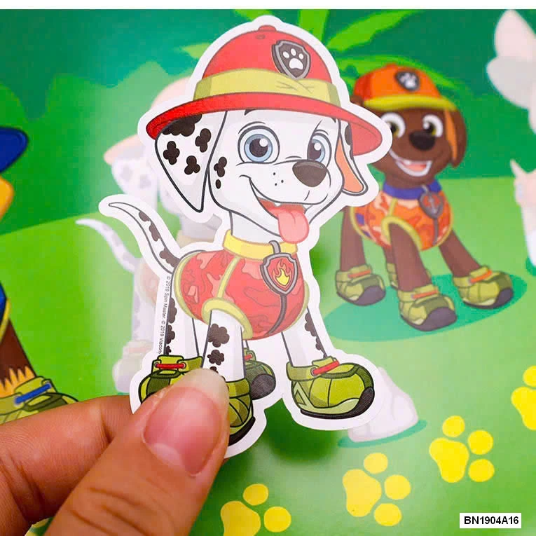SET 4 QUYỂN STICKER BÓC DÁN ĐỘI CHÓ CỨU HỘ