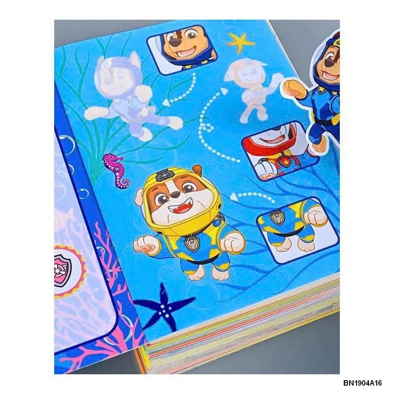 SET 4 QUYỂN STICKER BÓC DÁN ĐỘI CHÓ CỨU HỘ