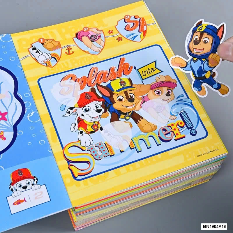 SET 4 QUYỂN STICKER BÓC DÁN ĐỘI CHÓ CỨU HỘ