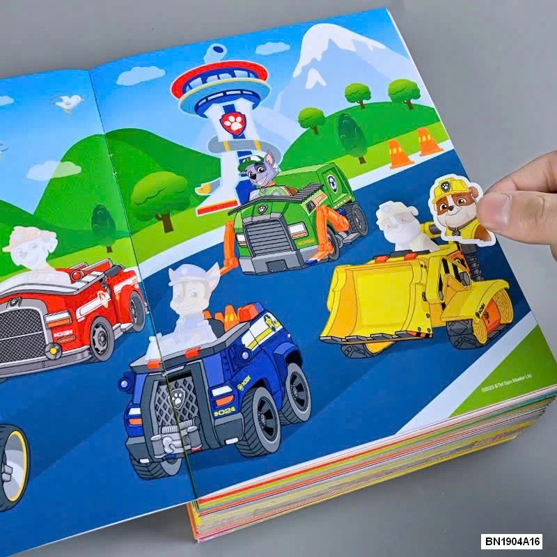 SET 4 QUYỂN STICKER BÓC DÁN ĐỘI CHÓ CỨU HỘ