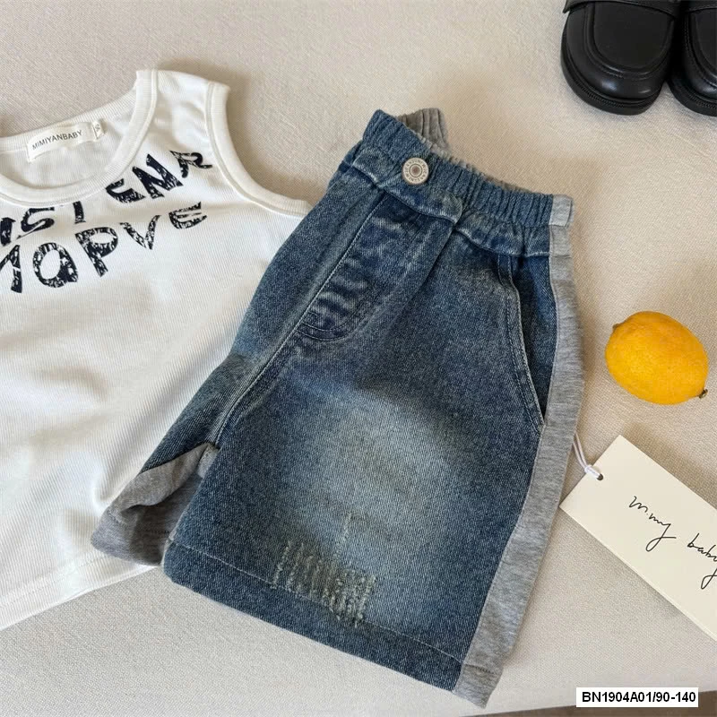 SHORT JEANS PHỐI COTTON 70621 MMY