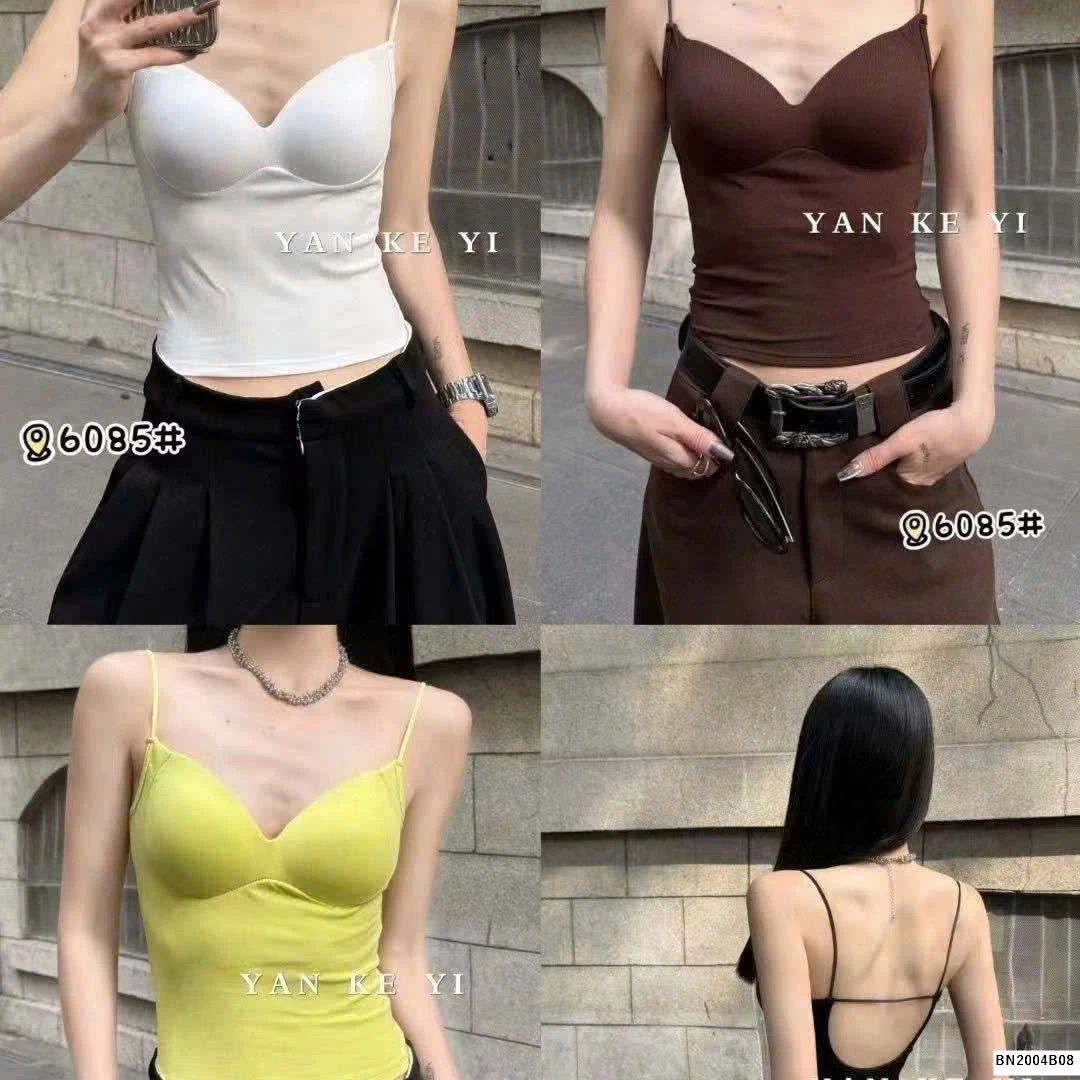 ÁO HAI DÂY HỞ LƯNG KÈM ĐỆM NGỰC