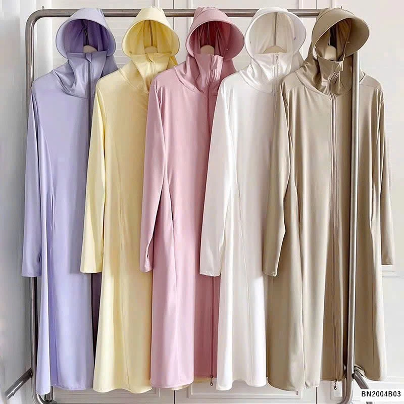 ÁO CHỐNG NẮNG DÁNG DÀI LỤA BĂNG UPF50