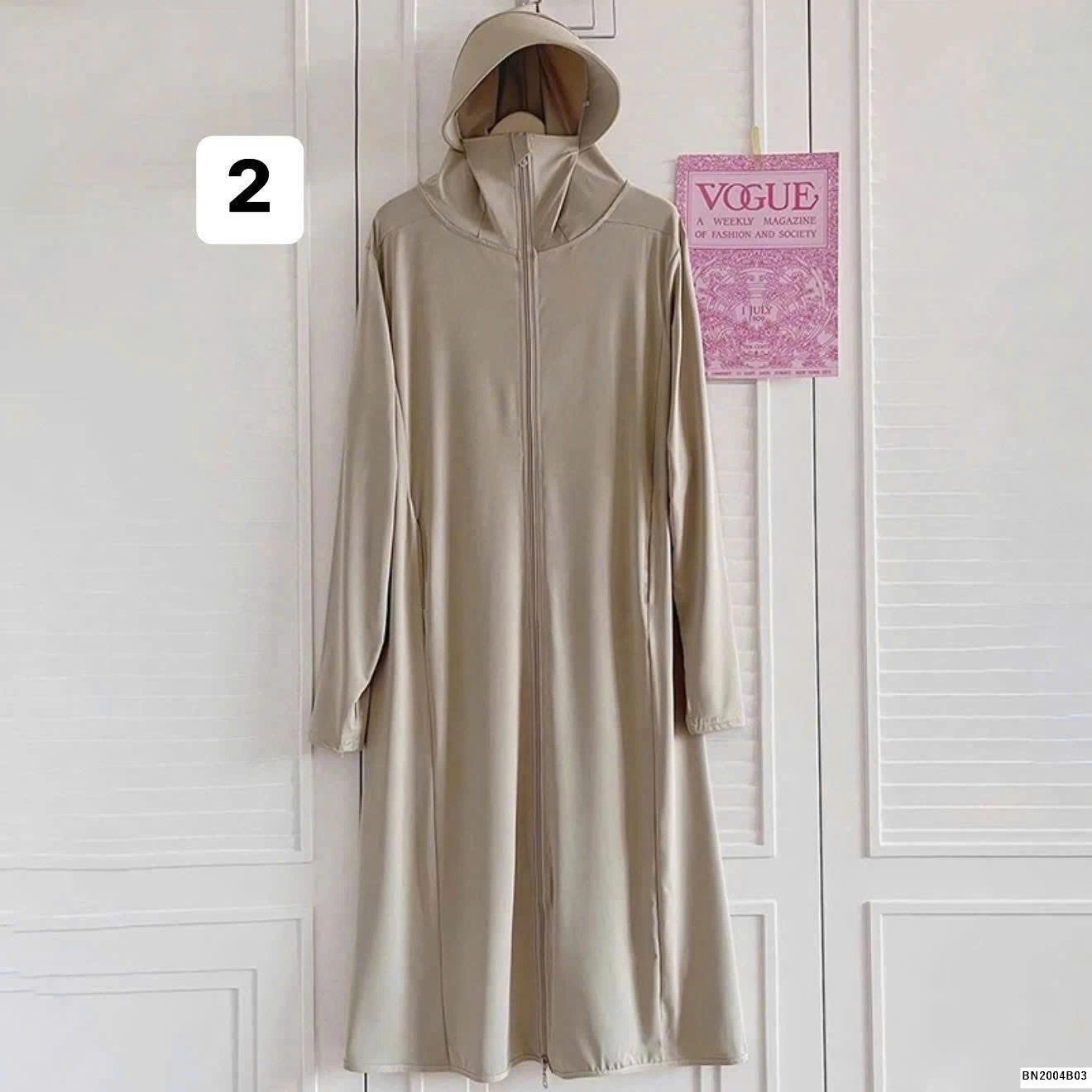 ÁO CHỐNG NẮNG DÁNG DÀI LỤA BĂNG UPF50