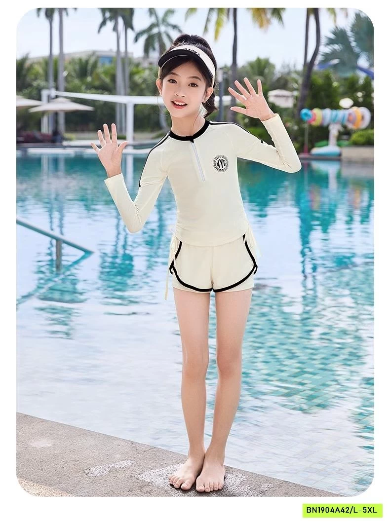 SÉT BƠI DÀI TAY QUẦN SHORT BÉ GÁI