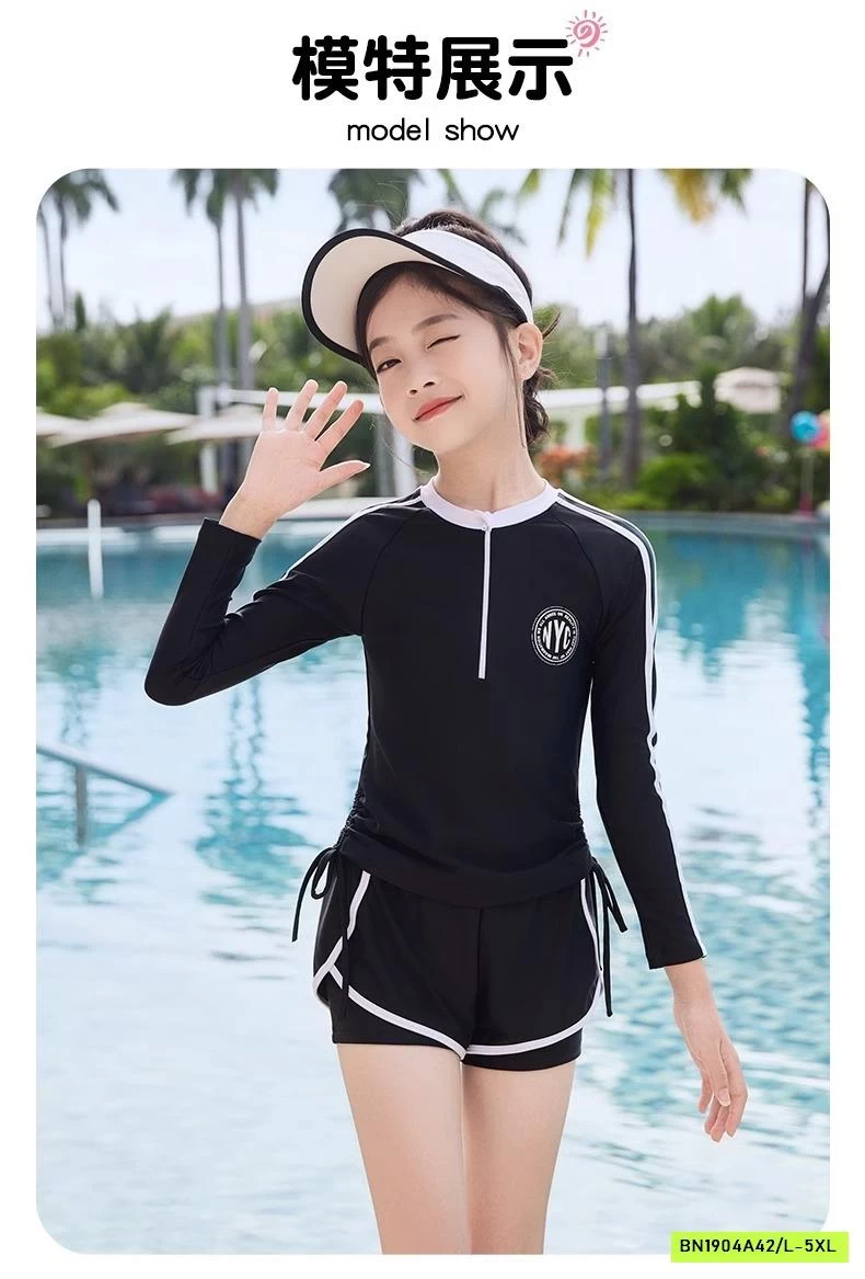 SÉT BƠI DÀI TAY QUẦN SHORT BÉ GÁI