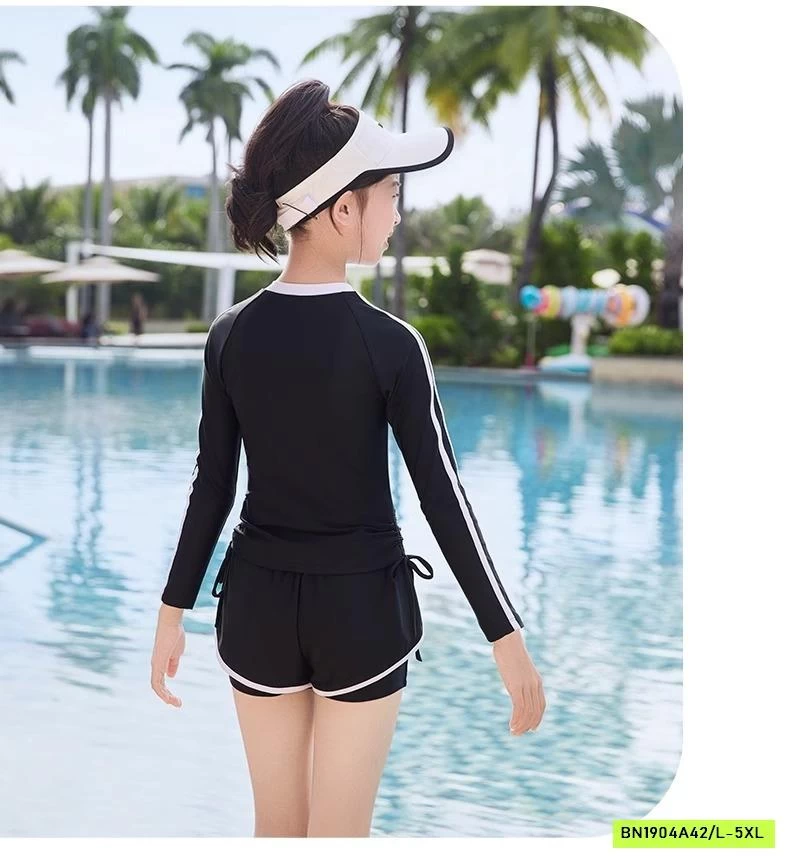 SÉT BƠI DÀI TAY QUẦN SHORT BÉ GÁI