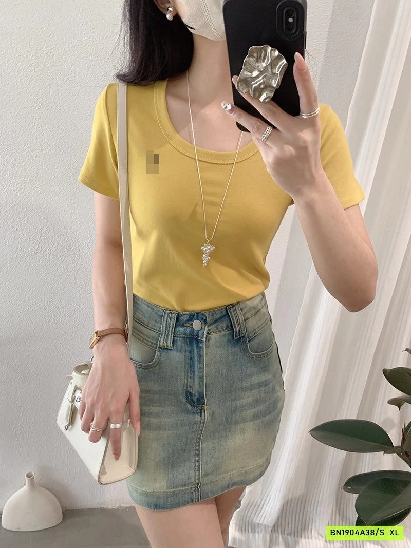 CHÂN VÁY JEAN NGẮN BASIC