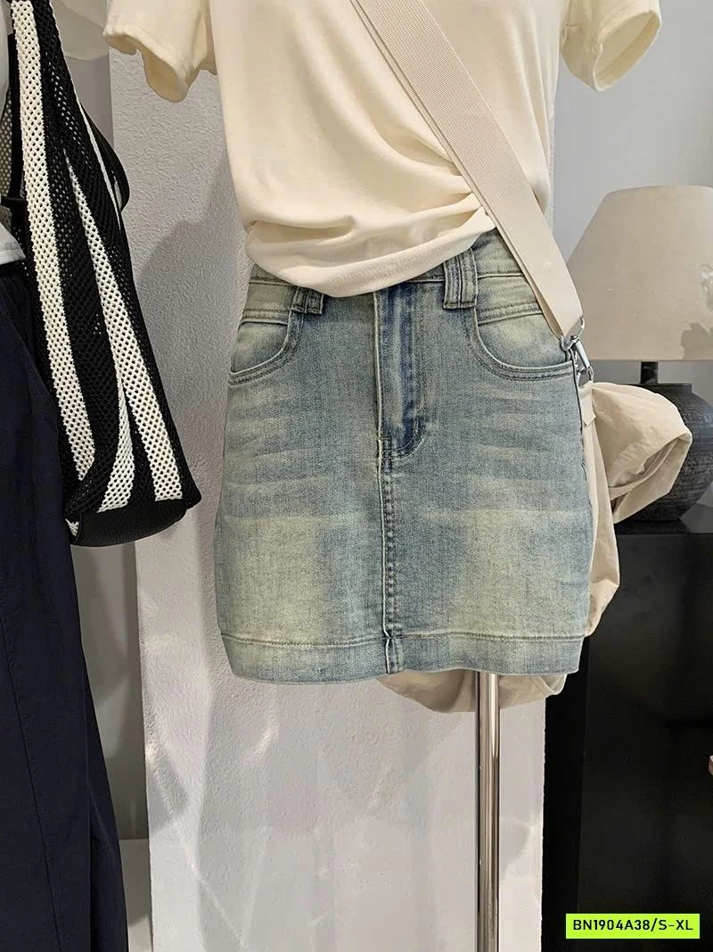 CHÂN VÁY JEAN NGẮN BASIC