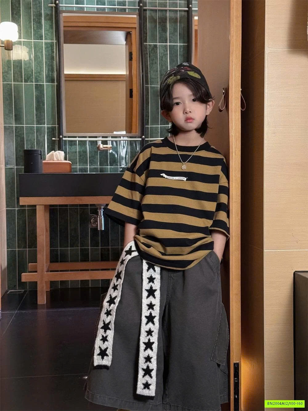 ÁO THUN KẺ PHỐI MÀU CHEESE