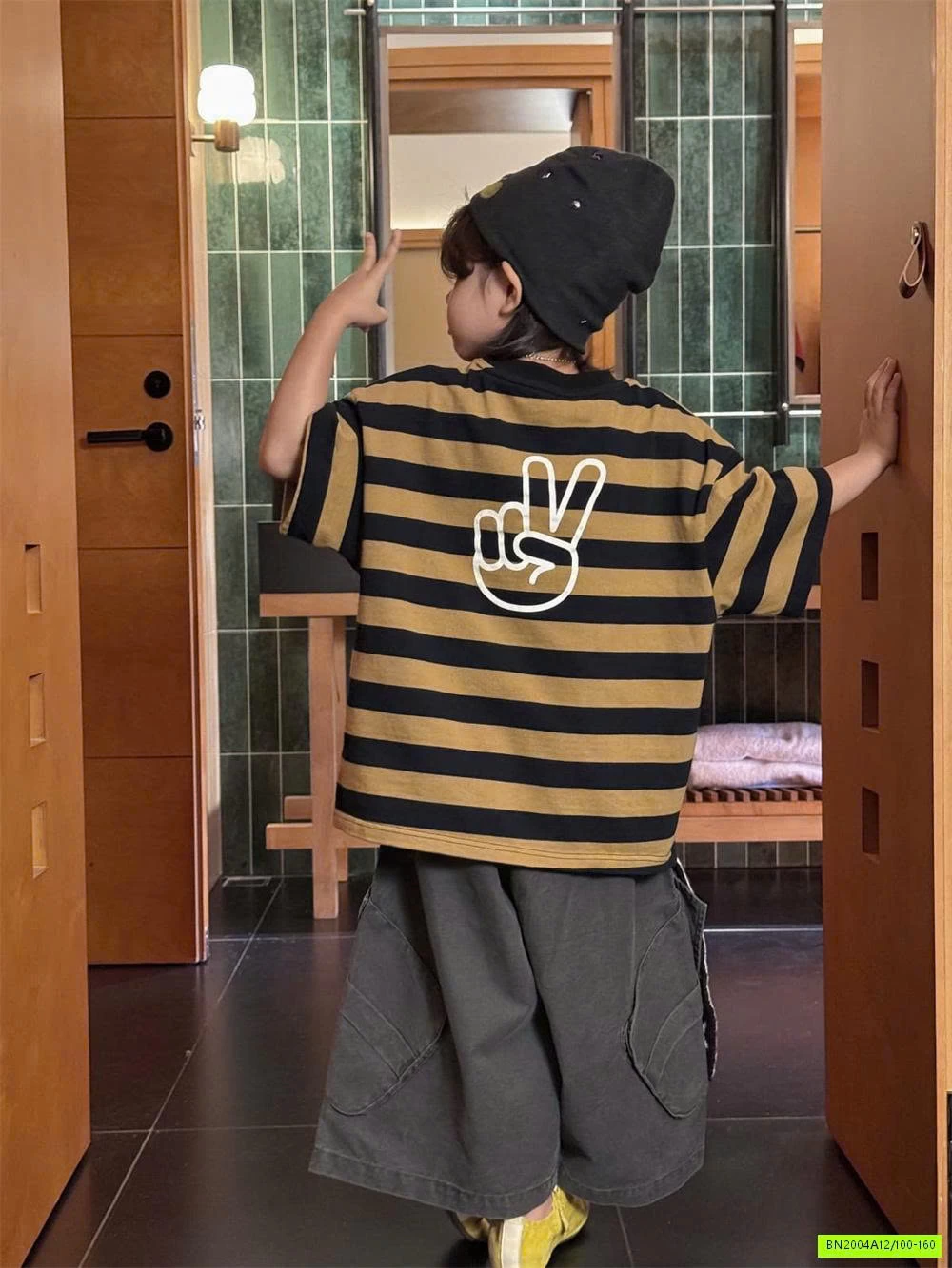 ÁO THUN KẺ PHỐI MÀU CHEESE