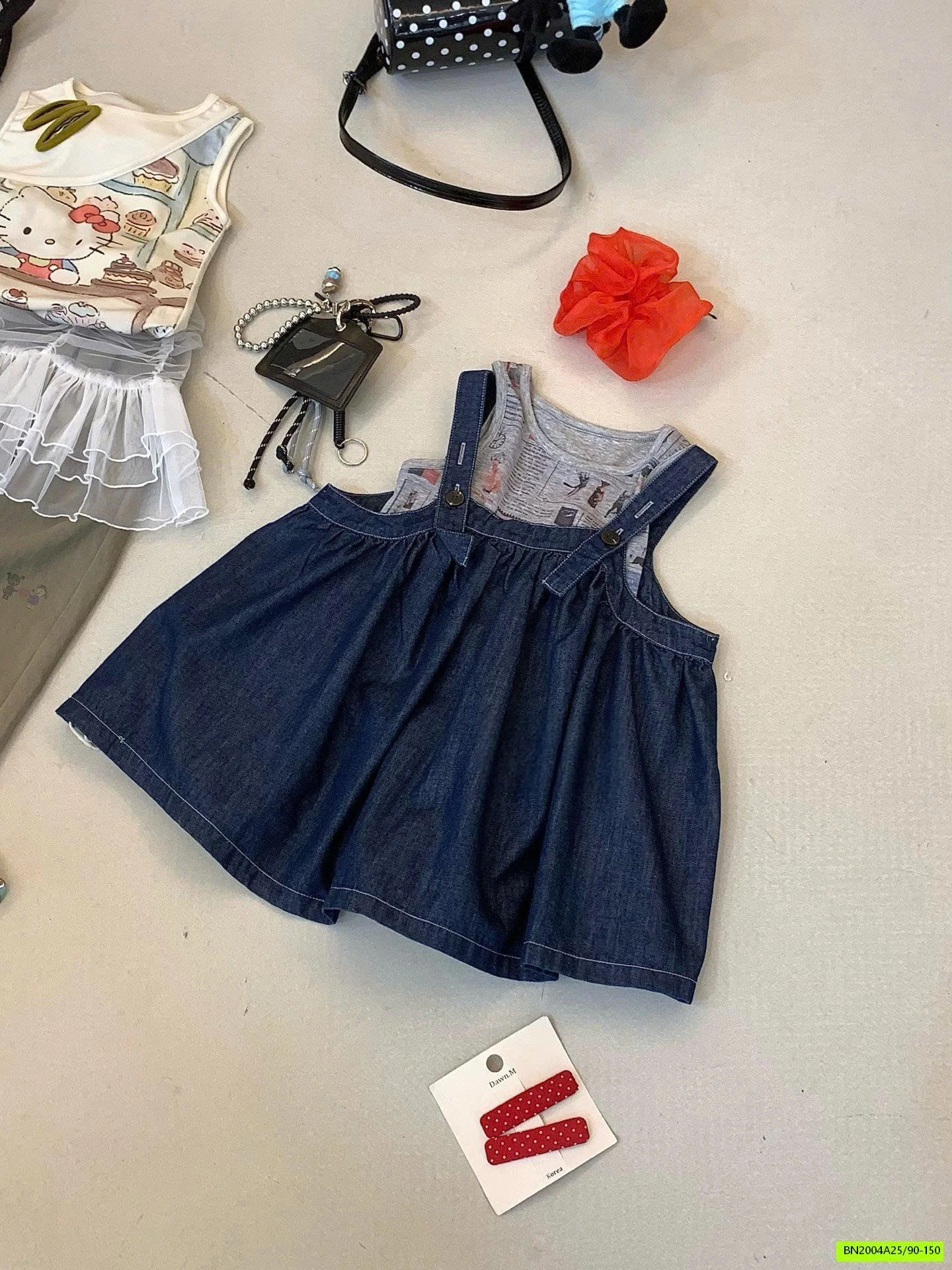 SÉT VÁY JEANS 2 CHI TIẾT