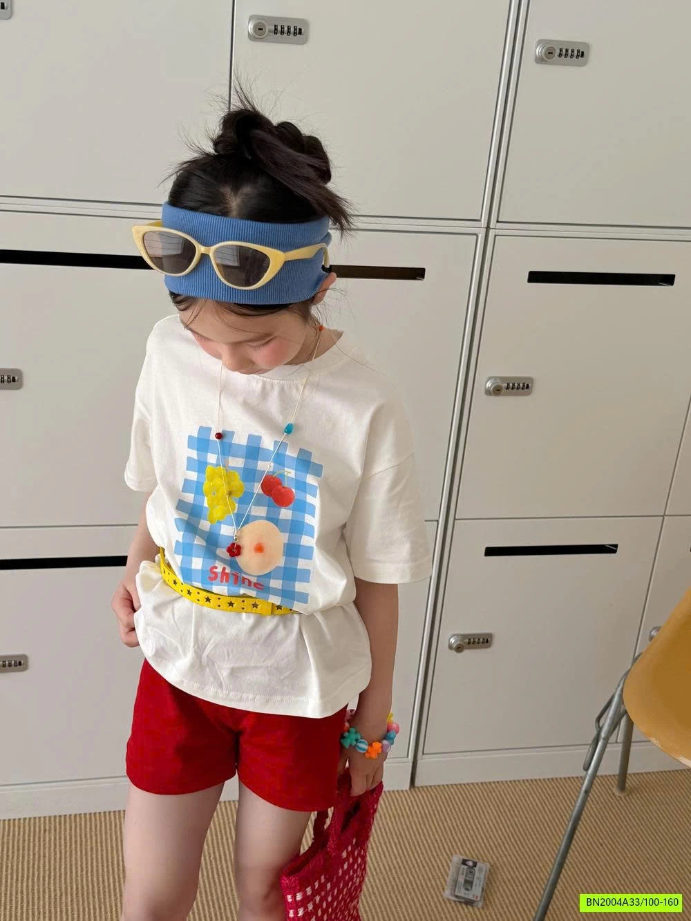 ÁO THUN IN CARO HOA KUMAI