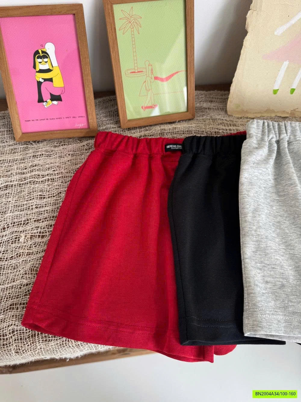 SHORT COTTON MỀM BASIC KUMAI