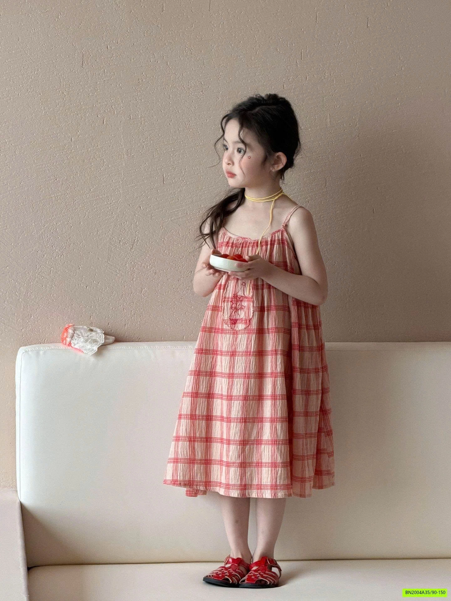 MAXI 2 DÂY CARO ĐỎ