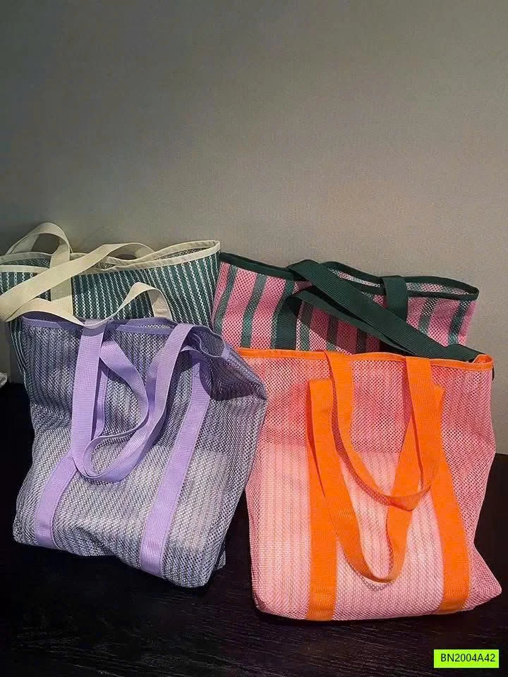 TÚI LƯỚI ĐI BIỂN PHỐI MÀU