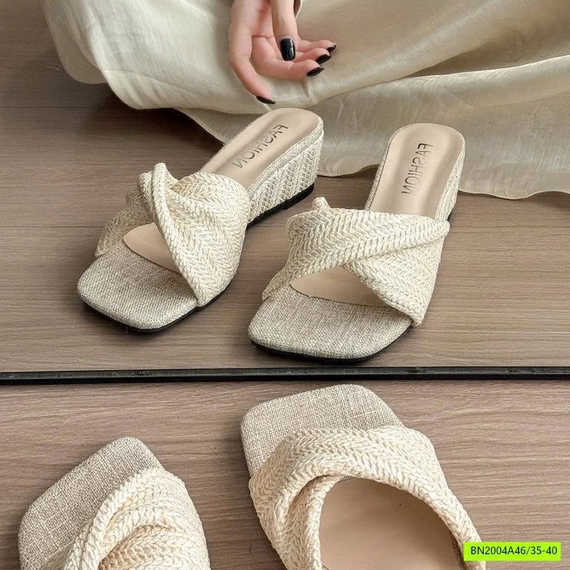 DÉP ĐẾ ĐẶC QUAI DỆT XOẮN