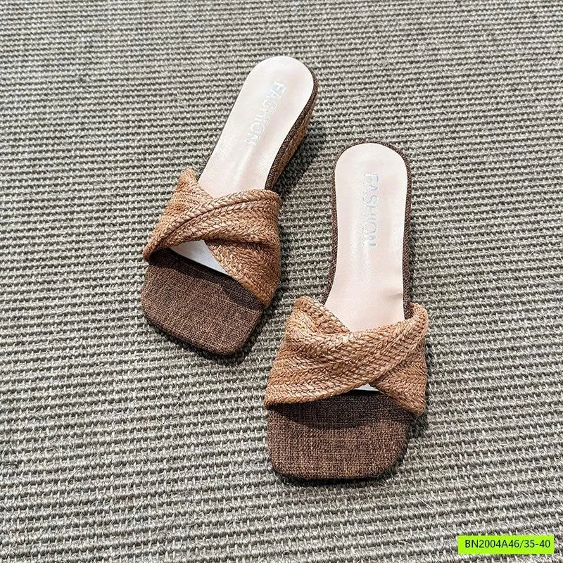 DÉP ĐẾ ĐẶC QUAI DỆT XOẮN