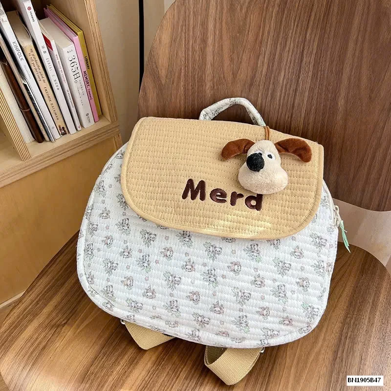 BALO  VẢI CARO CHÚ CHÓ SẮC MÀU