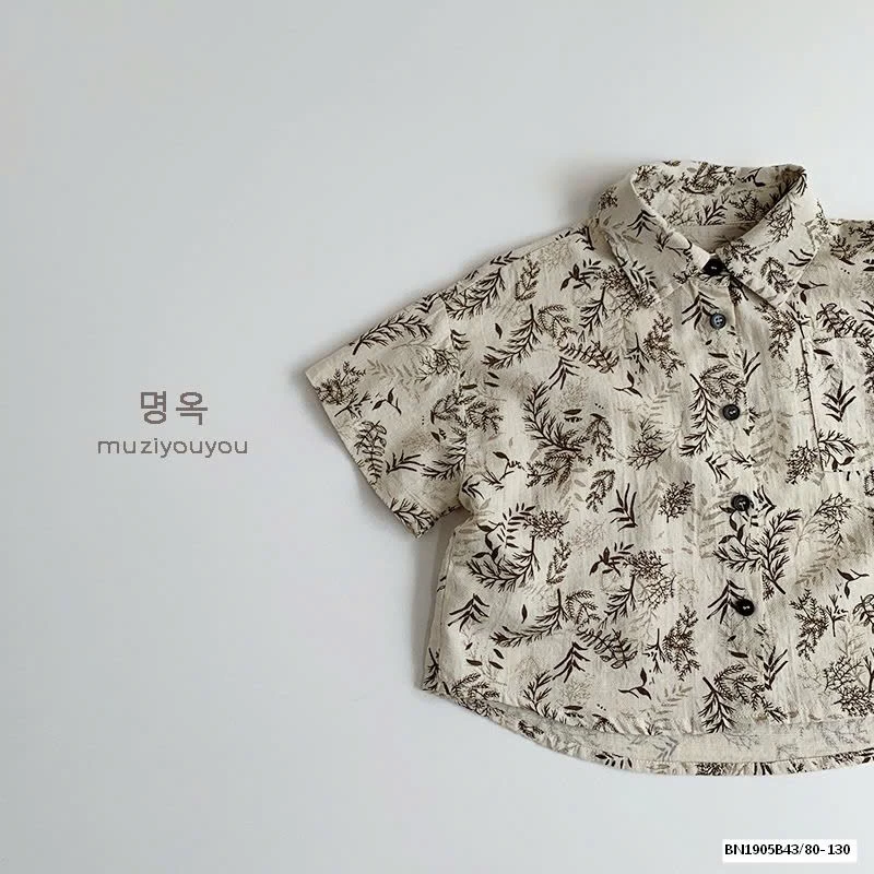 ÁO SƠ MI HỌA TIẾT XUẤT HÀN