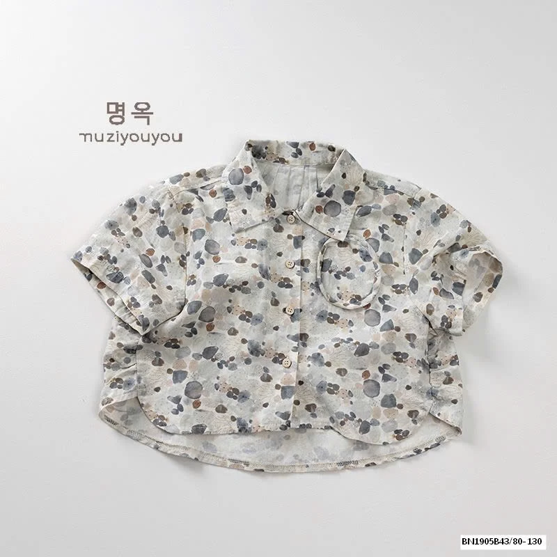 ÁO SƠ MI HỌA TIẾT XUẤT HÀN