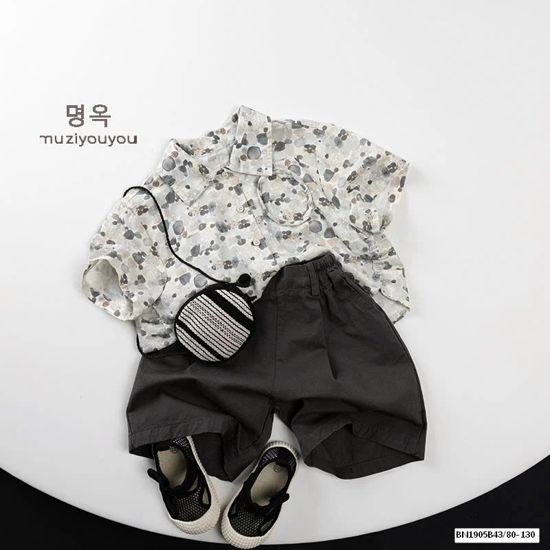 ÁO SƠ MI HỌA TIẾT XUẤT HÀN