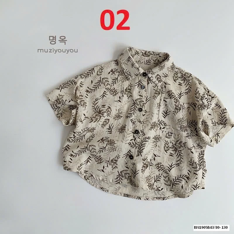 ÁO SƠ MI HỌA TIẾT XUẤT HÀN