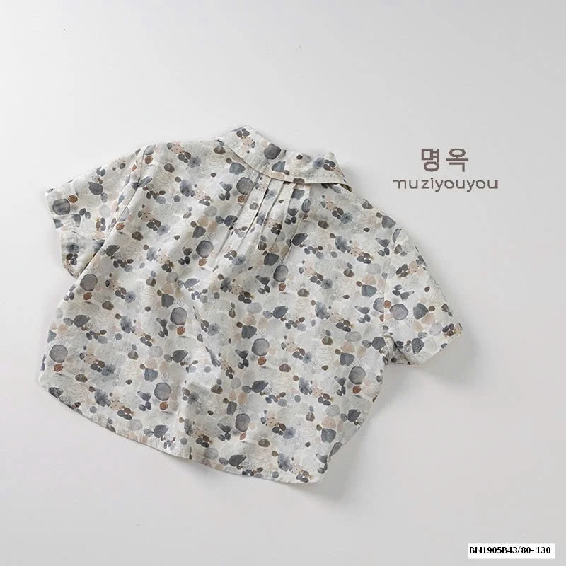 ÁO SƠ MI HỌA TIẾT XUẤT HÀN