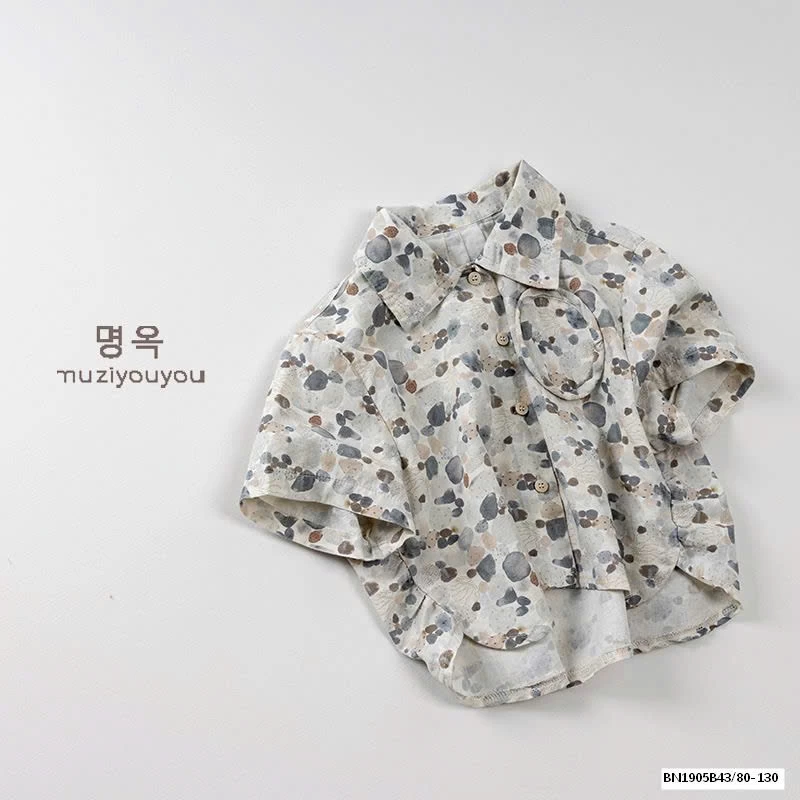 ÁO SƠ MI HỌA TIẾT XUẤT HÀN