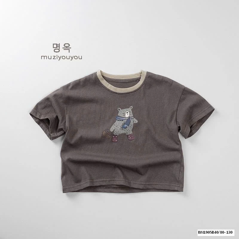 ÁO THUN IN HÌNH GẤU XUẤT HÀN