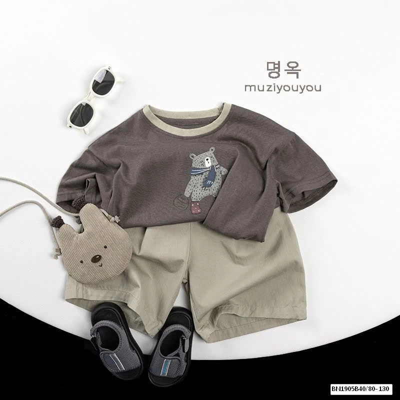 ÁO THUN IN HÌNH GẤU XUẤT HÀN