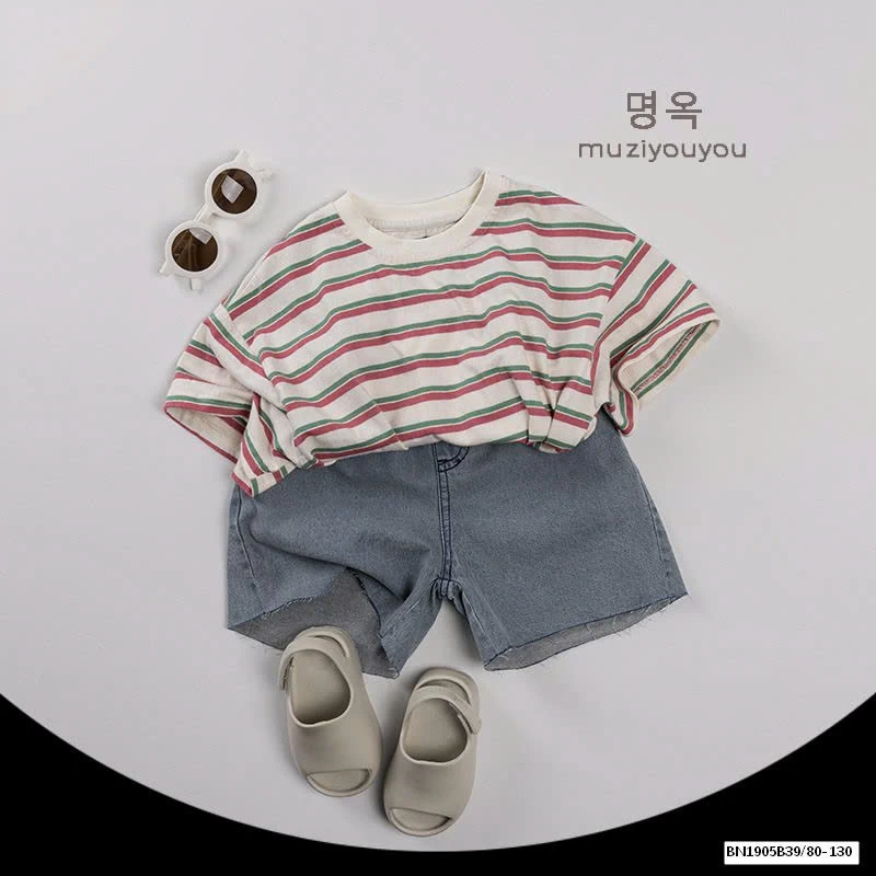 ÁO THUN KẺ HÀN QUỐC MẪU MỚI