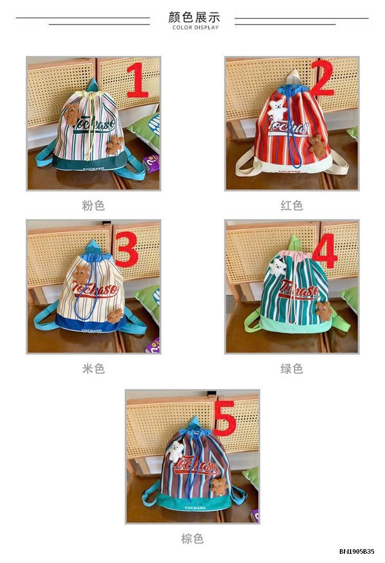 BALO KẺ SẮC MÀU THỜI TRANG TOCHASO