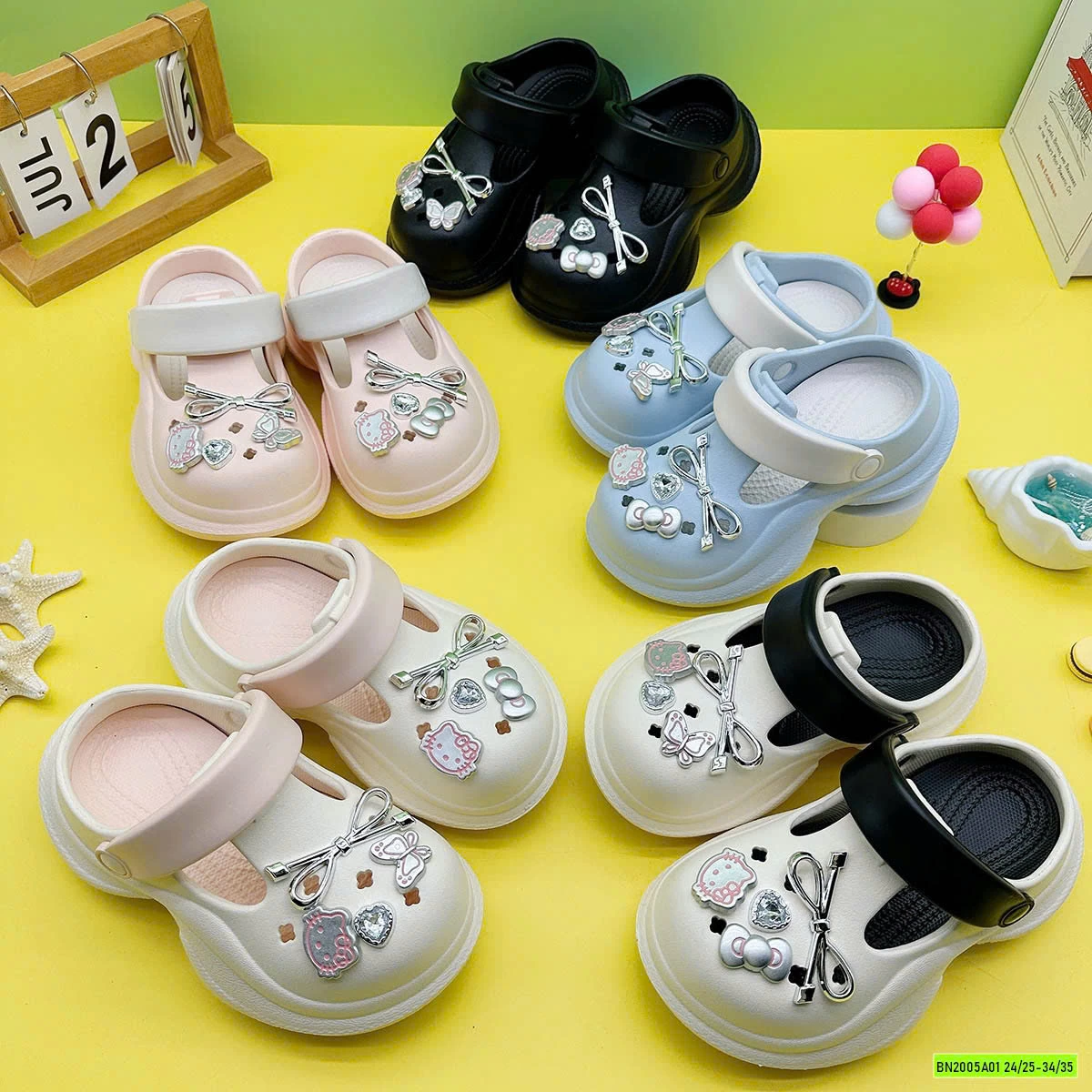 CROCS ĐẾ CAO KITTY