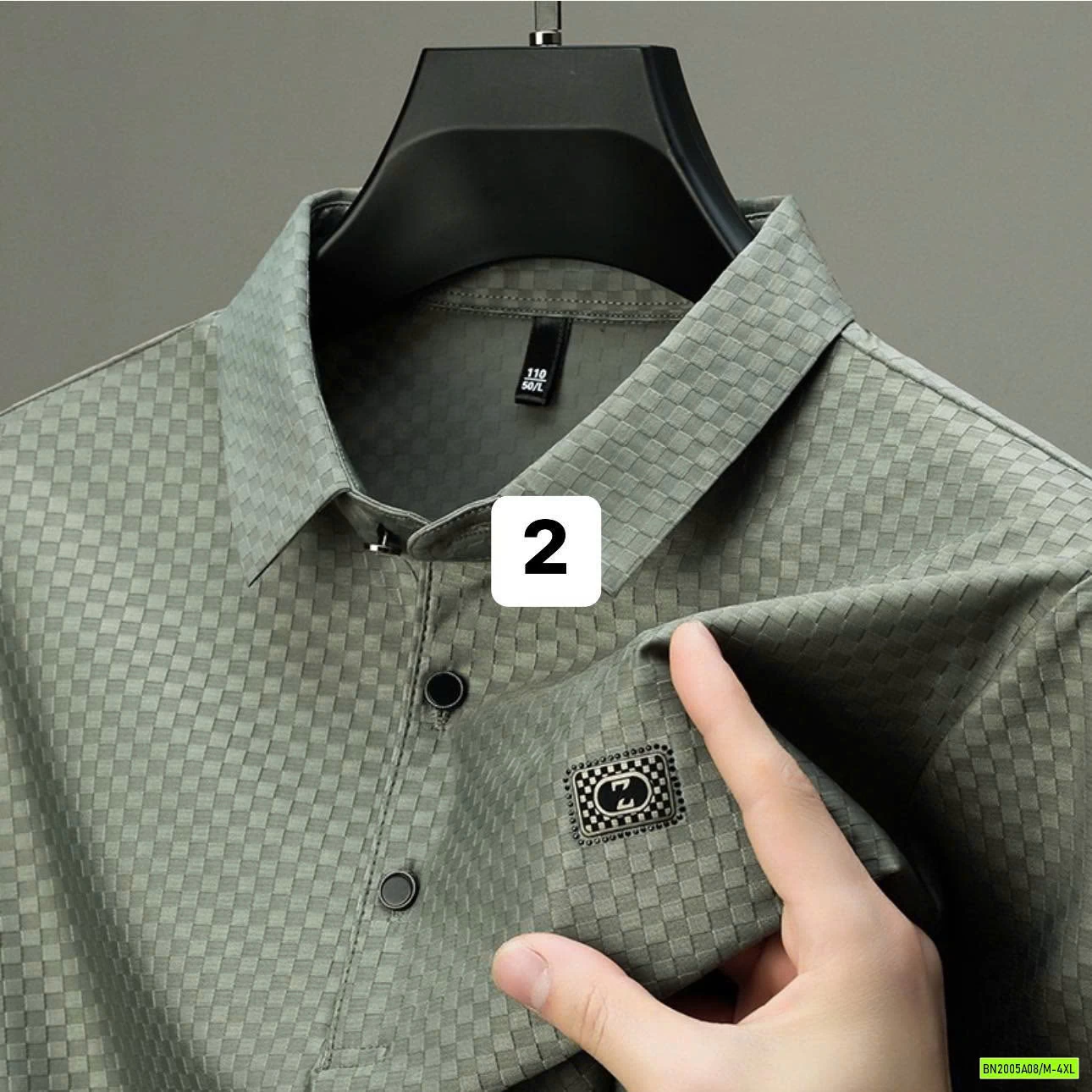 ÁO POLO TRUNG NIÊN HỌA TIẾT Ô VUÔNG