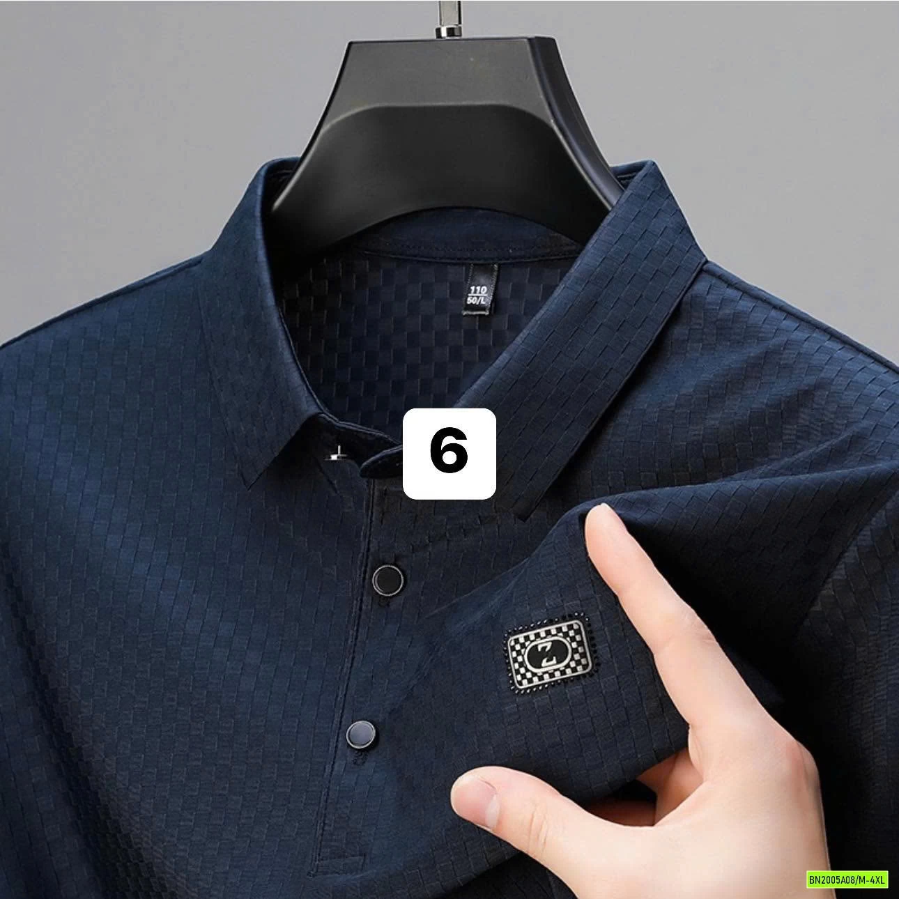 ÁO POLO TRUNG NIÊN HỌA TIẾT Ô VUÔNG